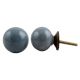 Grey Small Ceramic Dresser Knob